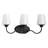 Avec 25 in. 3-Light Matte Black Contemporary Bath Vanity Light-123355003