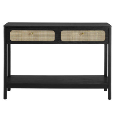 Modway Chaucer Wood Entryway Console Table In Oak