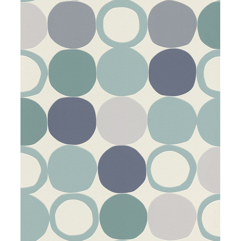 Rouleau de papier peint l 33 pi x p 20,5 po Chesham, Bleu