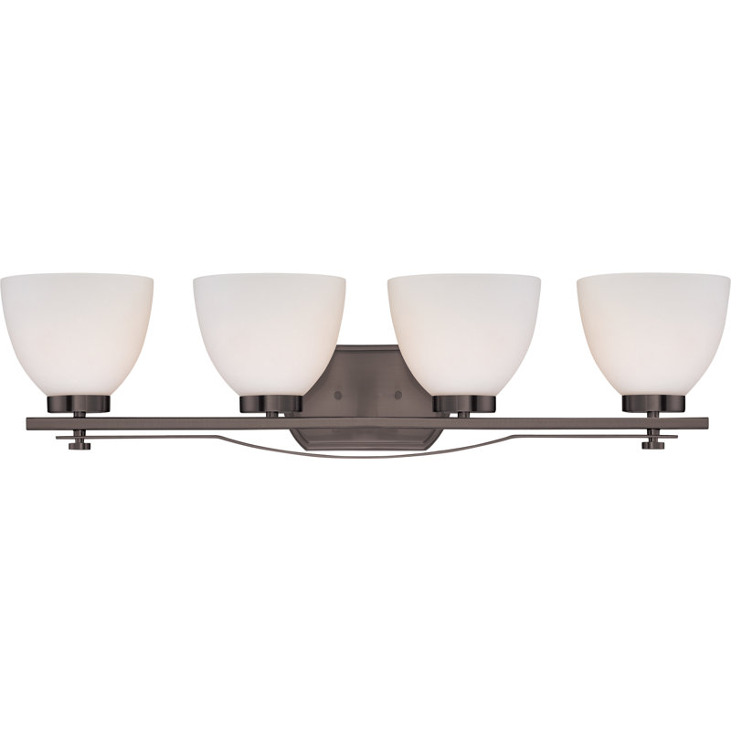 Éclairage pour meuble-lavabo 4 lumières O'Shaughnessy, Bronze noisette