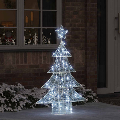 vidaXL Christmas Tree with 240 LEDs Acrylic