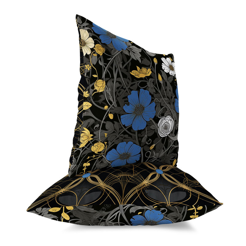 Orchid Overlay Broadcloth Throw Pillow, 20"H x 20"W