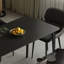 Table de salle à manger haut de gamme en pierre noire pure-1293065636