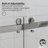Catalyst 43"- 48" W x 76" H Double Sliding Frameless Shower Door in Chrome with 3/8" Clear Glass-96391541