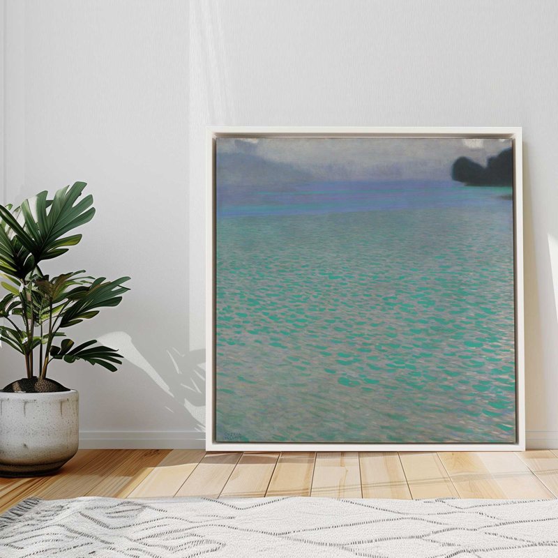 Whispering Lake Light, H 12,75 po x l 12,75 po, Cadre flottant, Chrome poli