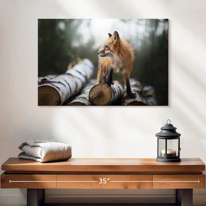 Handsome Fox, 16" H x 24" W