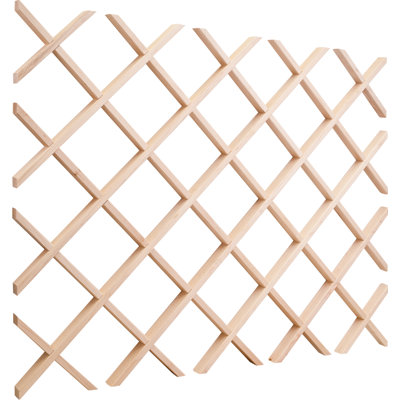 Hard Maple 24" x 30" Wine Lattice Rack by Hardware Resources