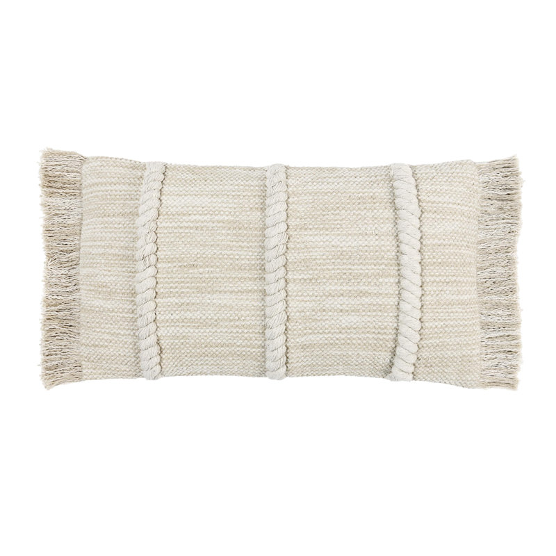 Coussin en tissu 22 po Lucera, H 14 po x l 26 po, Rectangulaire