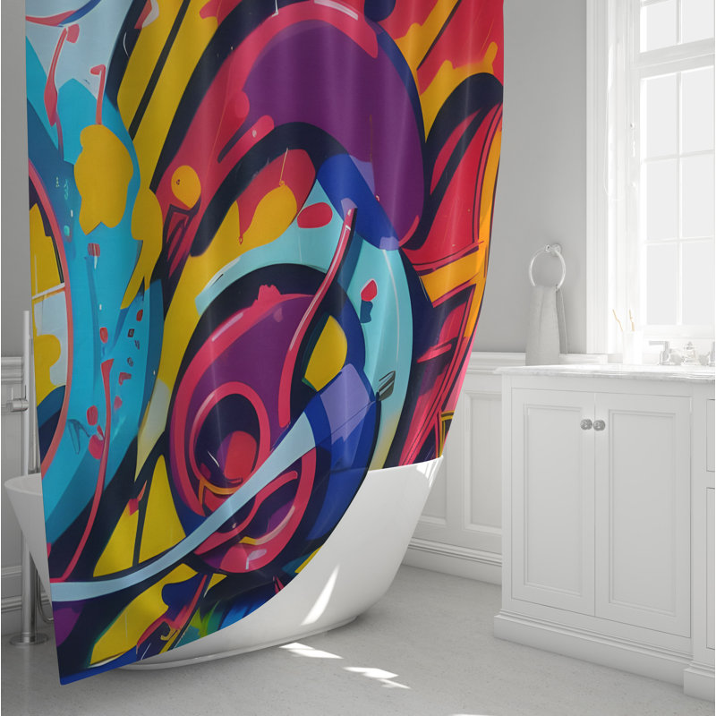 Rideau de douche Cythnie, H 93 po x l 70 po
