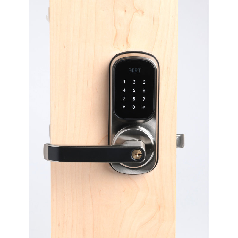 Commercial Grade Smart Lever Lock, Satin Nickel