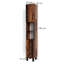 39 x 190 cm freistehender Badschrank Fynn