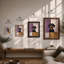 Alert Gaze Modern - Framed Print-696852155-696852157