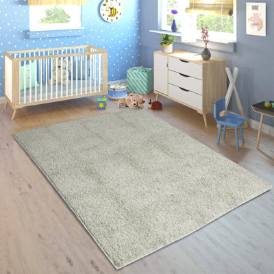Tapis intérieur / extérieur beige en polypropylène tissé à la machine Alcoa