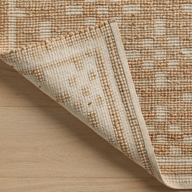 Judy Natural / Ivory Area Rug, Rectangle 5' x 7'6"