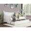 Transitional Style Daybed Moulding Design Mattress Ready Poster Design With Finials Solid Wood Structure-1803003426