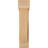 6"W x 20"D x 28"H Traditional Block Rough Sawn Bracket w/ Offset Brace, Douglas Fir-47797984-47797797