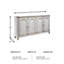 Buffet de 67,5 po de largeur Lunora