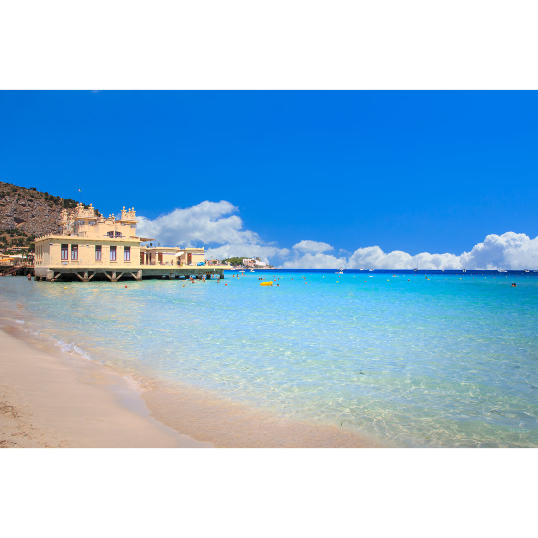 Mondello Beach - Wrapped Canvas Print