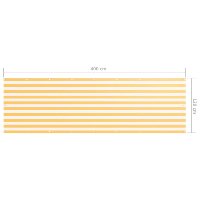 Folwell Rectangular Shade Sail, 400cm W x 120cm D, Yellow