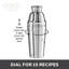 Shaker à cocktail en acier inoxydable 34 oz Oggi Barware-75392778