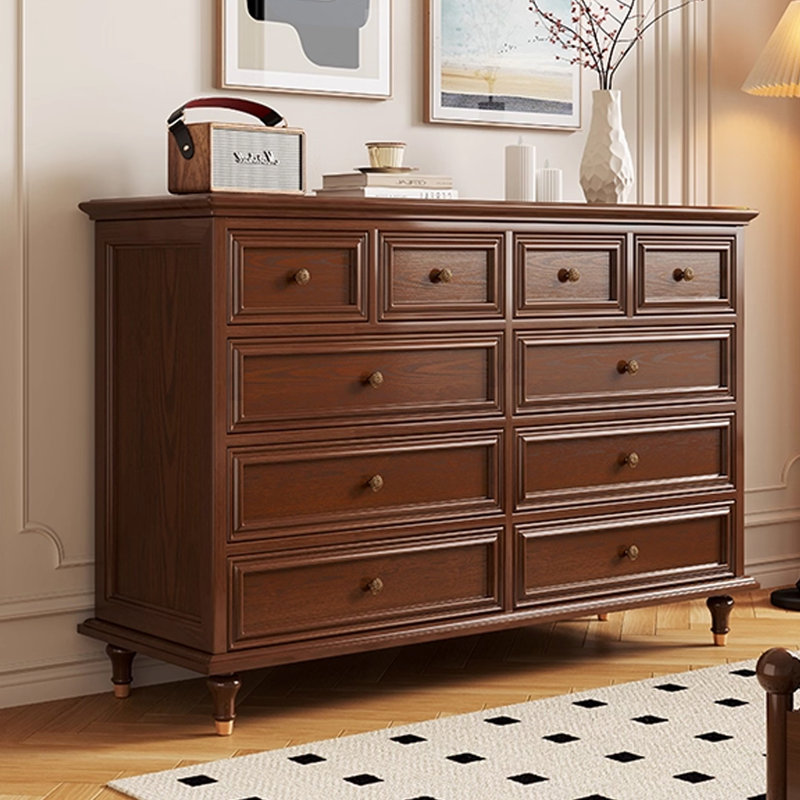 Armoire d'appoint en bois manufacturé noyer foncé, Noyer foncé