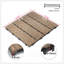Carreaux de patio en plastique durable WPC, terrasse emboîtable pour une installation facile et une résistance aux intempéries, parfaite pour une utilisation intérieure et extérieure