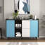 Buffet moderne avec buffet, porte, 2 tiroirs et 2 rangements ouverts-875869363