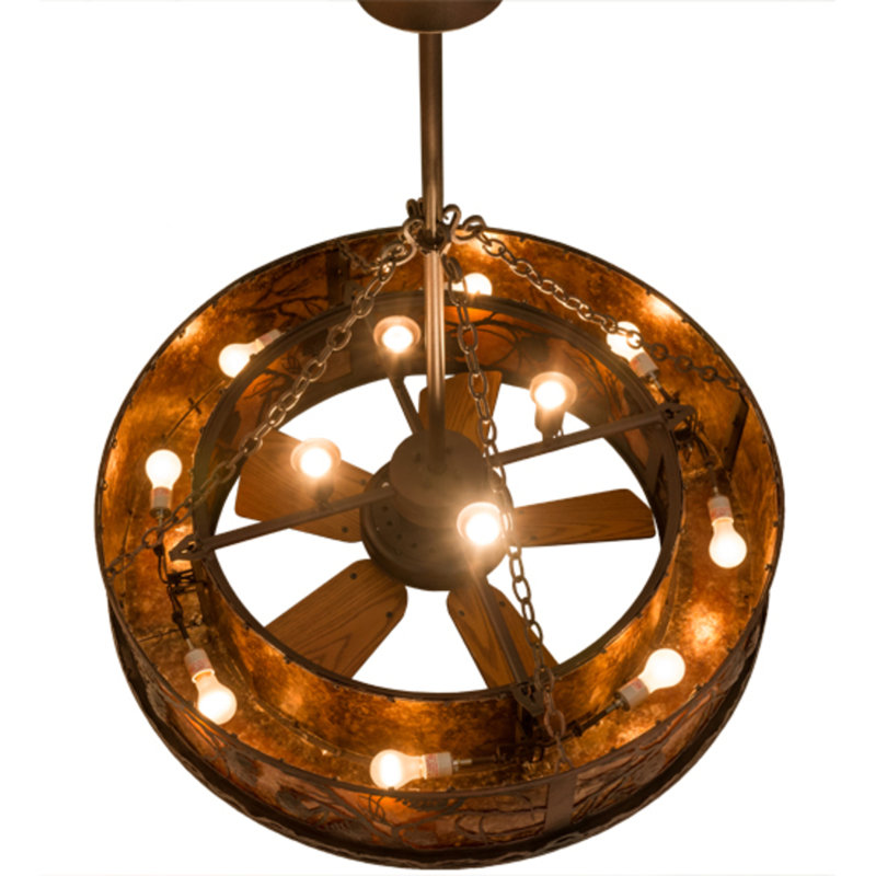 Whispering Pines Downrod Ceiling Fan