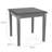 Lenox Wood Waiting Reception End Table Wood Frame Black Melamine Top-1194805757-1141033920