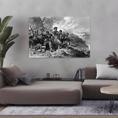 1800S 1860S Battle Of Ball's Bluff Virginia October 21 1861 Confederate Victory Classic Retro Vintage Wall Art