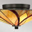 Rockton Glass Semi Flush Mount