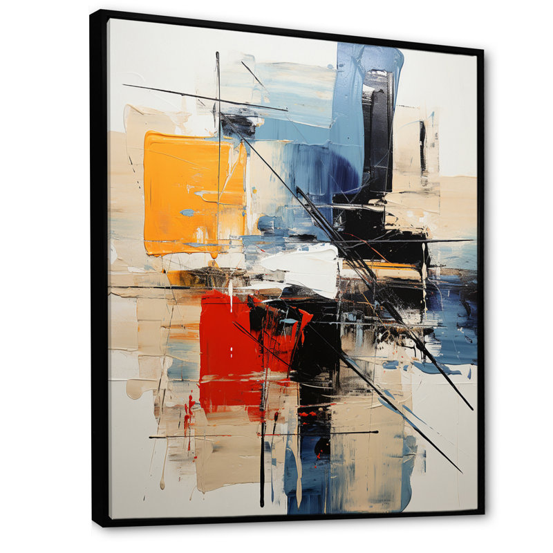 «Cerulean Passager Of Fragile Wisdom Abstract I», reproduction d'art sur toile, H 44 po x l 34 po x P 1,5 po