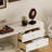 Light luxury cream style solid wood TV cabinet