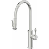 Davoli Pull-Down Kitchen Faucet with Squeeze Sprayer - High Arc Spout