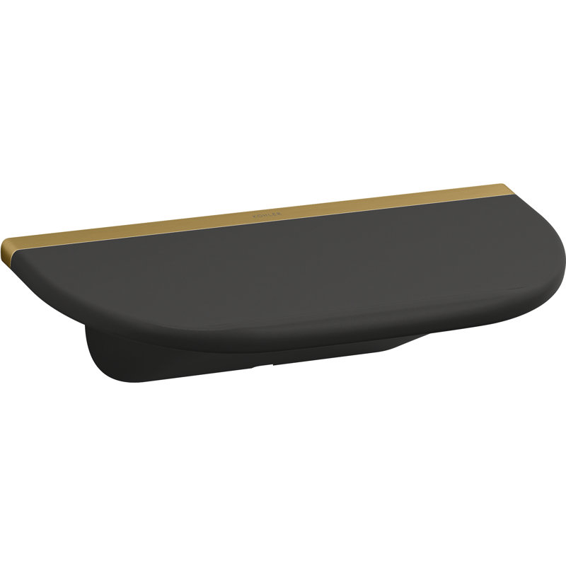 Statement Foot Ledge, Vibrant Brushed Moderne Brass