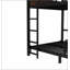 Lit superposé polyvalent en métal avec options mezzanine et plateforme, clôture de sécurité surélevée et finition en bois rétro-1633469072