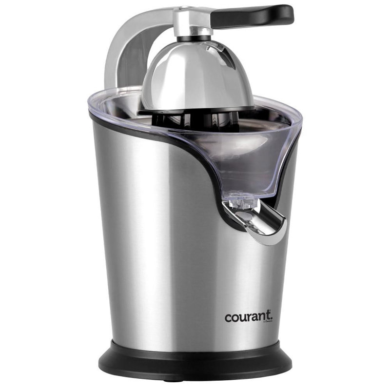 Courant Compact Stainless Steel Citrus Juicer, 85 Watts, Stainless Steel