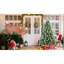 Arbre de Noël de 7 pi avec 1348 pointes mélangées, 82 branches de pin, branches articulées à installation rapide, support en métal robuste pour la saison 84 - installation complète sans tracas, festivités sur pied