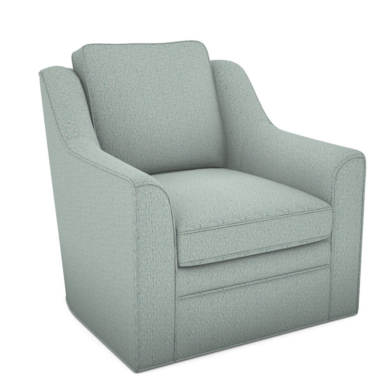 Fauteuil pivotant American Bungalow Nicholas, Eau Tuck