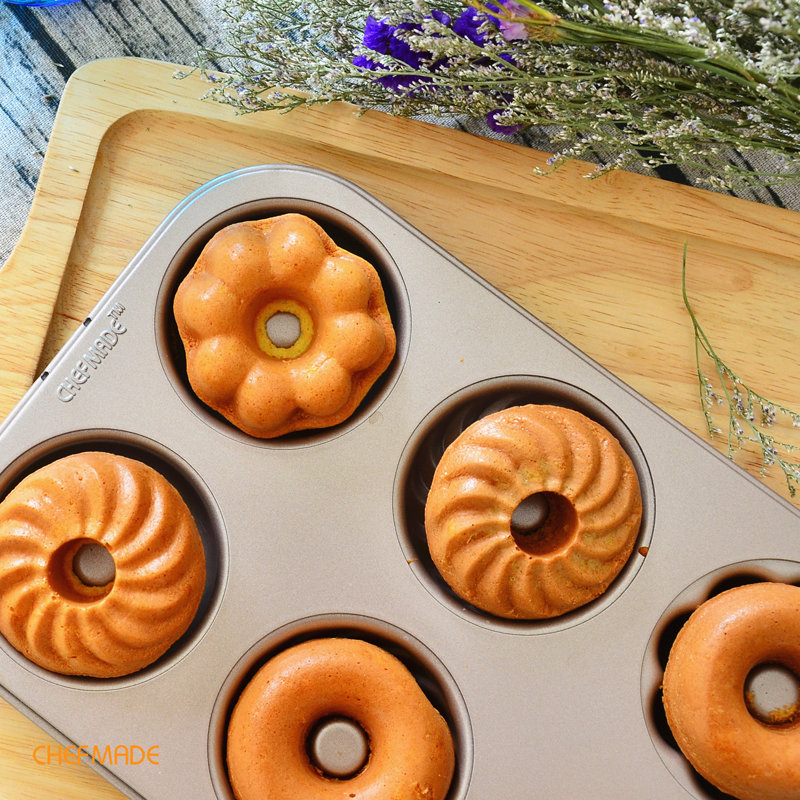 Chefmade 6 Cavity Donut Mold Cake Pan