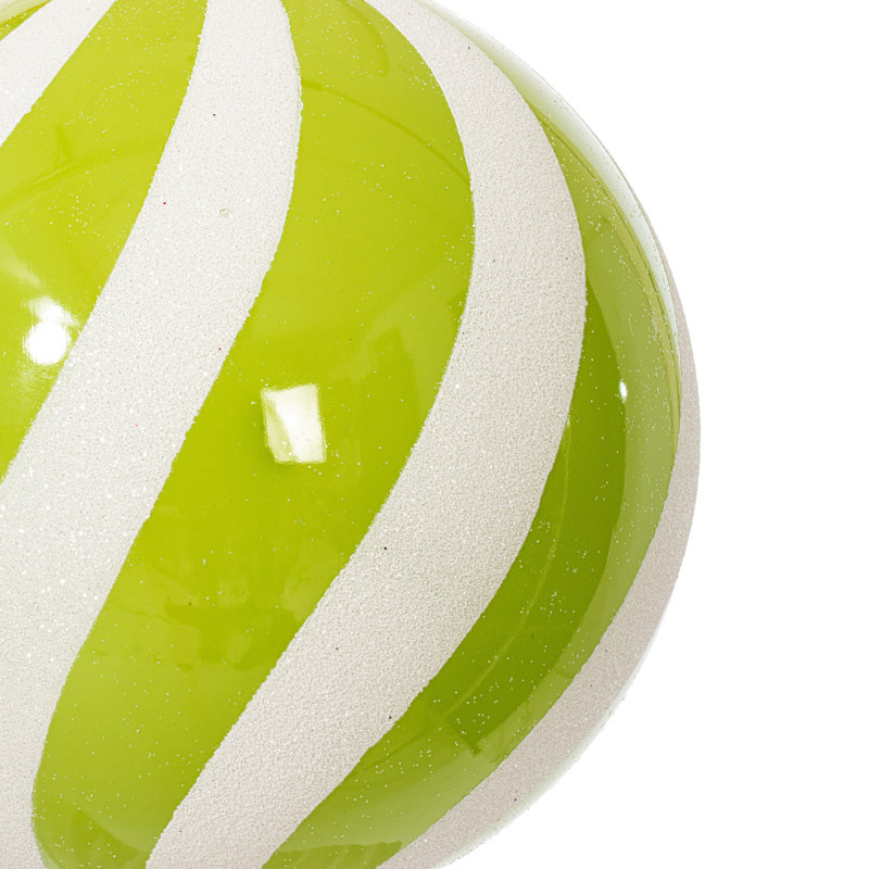 Ornement boule de bonbon, Lime
