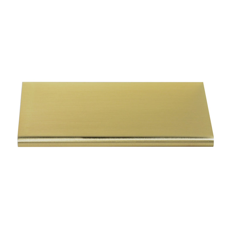 Brushed Brass Modern Finger Pull for Cabinets
