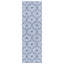 Tapis bleu marine / ivoire à motif géométrique tissé à plat à la main Oak Hill-20657751