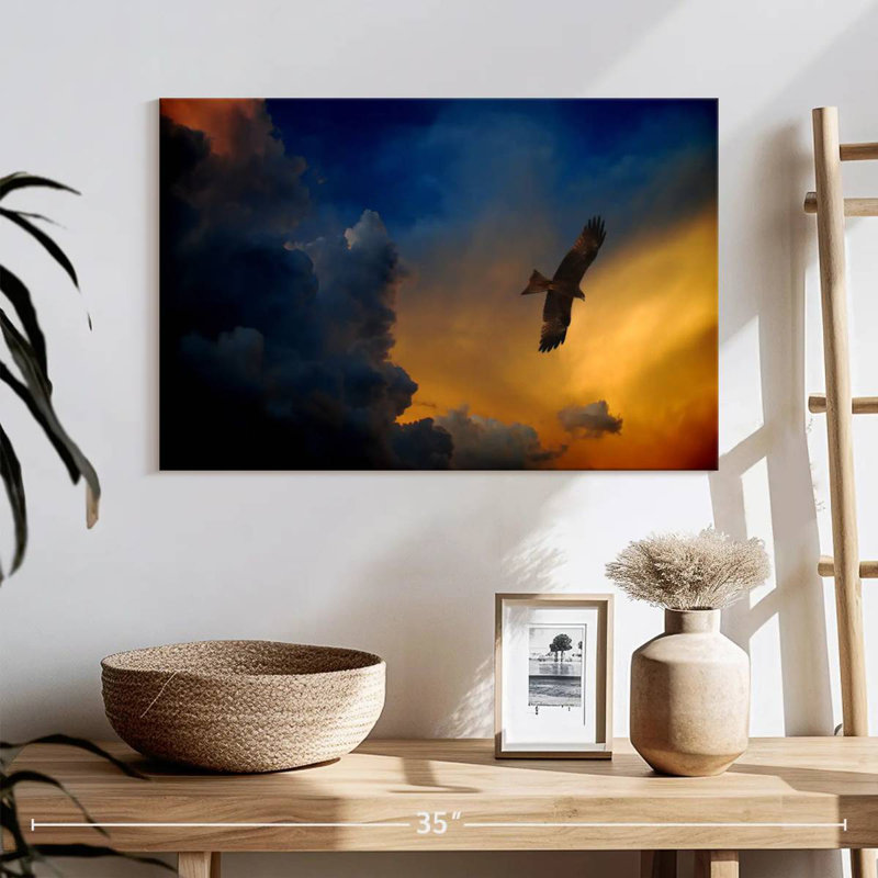 Brampt Twilight Flying Eagle, 30" H x 45" W
