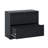 Modern 2 Metal Filing Cabinet, Black, With Locking System, For Office, Fits Various Sizes Black Cabinet Lock, Office Use, File-502651232