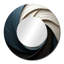 Geometric Spiral I - Abstract Spirals Unique Mirror, Modern Large-99618038