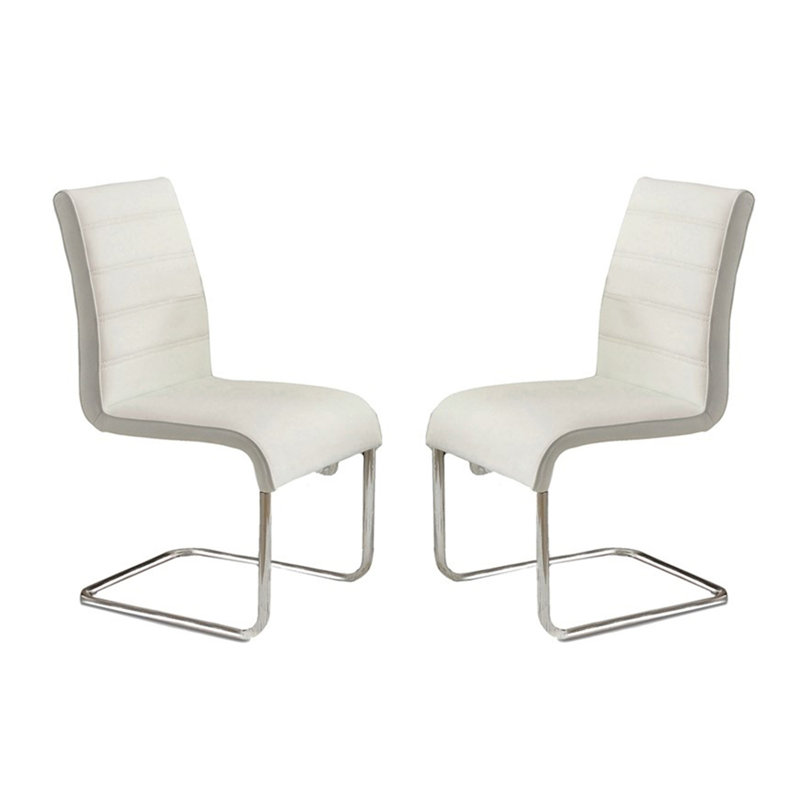 Chaises de salle à manger contemporaines, Blanc