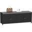 Linen Blend Upholstered Storage Bench-313563755
