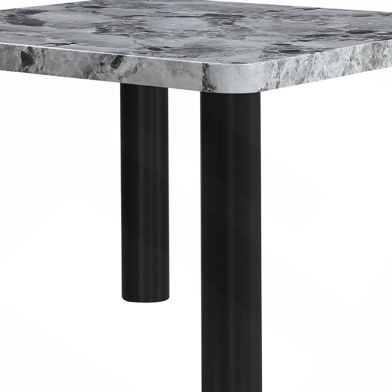 Faux Marble Dining Table with Legs