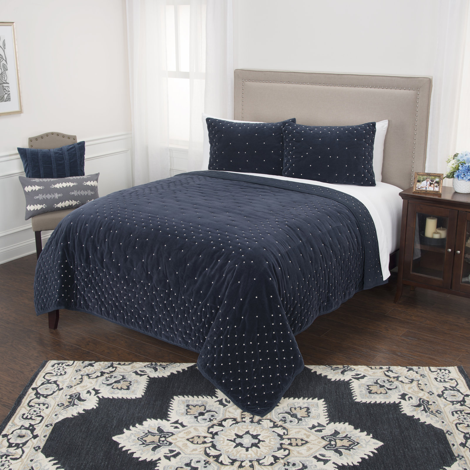 Holly Cotton Quilt, King Quilt